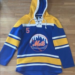 David Wright Hockey/Baseball Jersey-Sweatshirt NYM